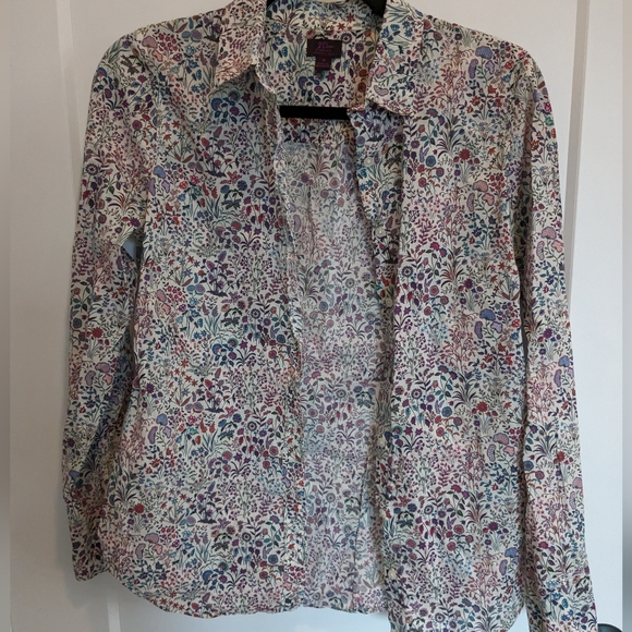 J. Crew Liberty Print Shirt - Picture 2 of 2